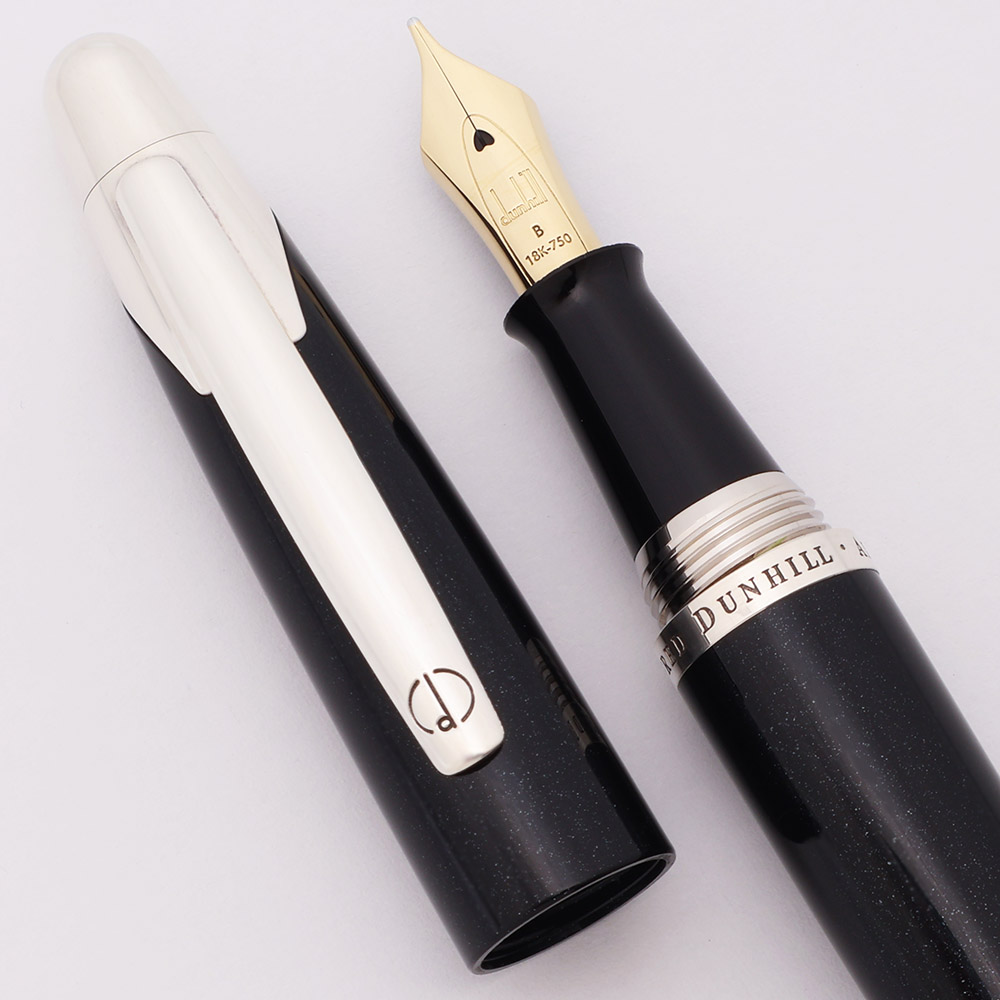 Dunhill AD2000 Fountain Pen by Pilot & Dunhill - Black Stardust